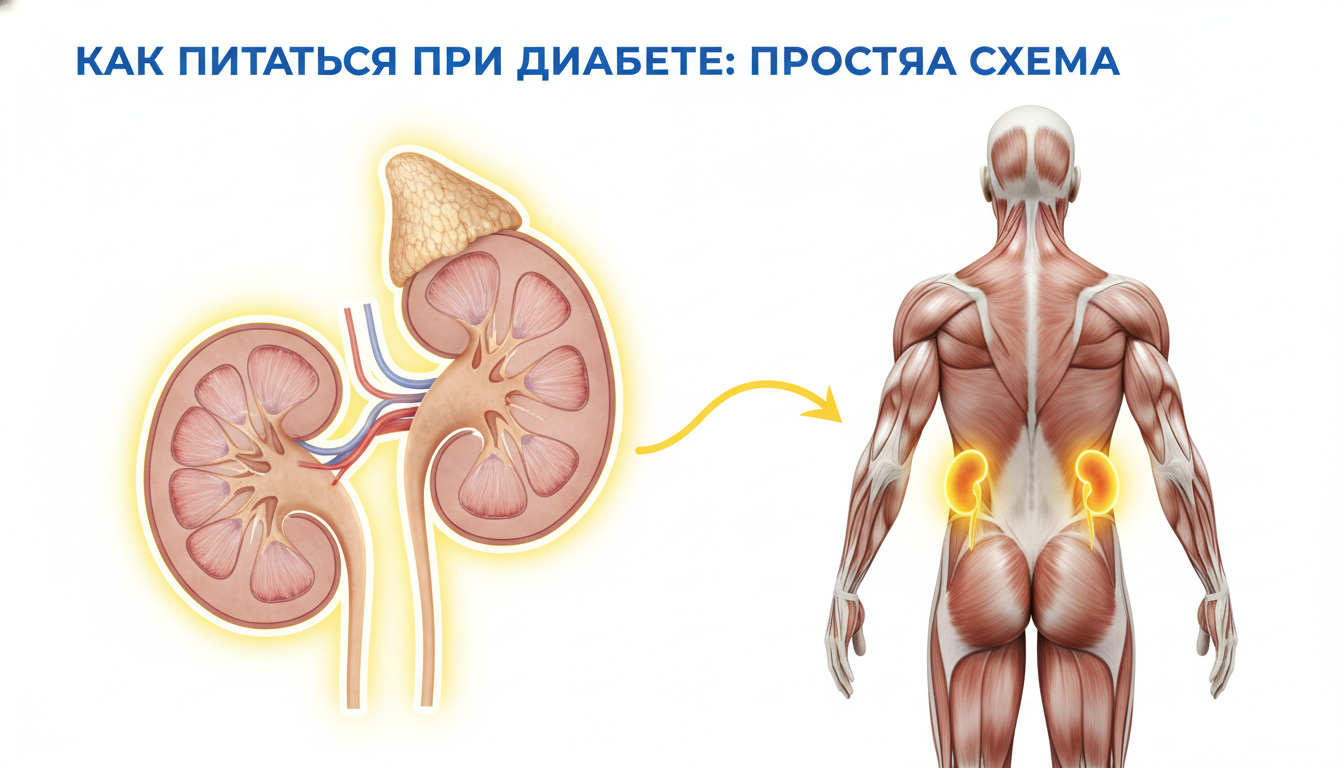 Как питаться при диабете: простая схема
